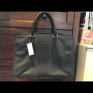 Coach Navy Laptop briefcase bag